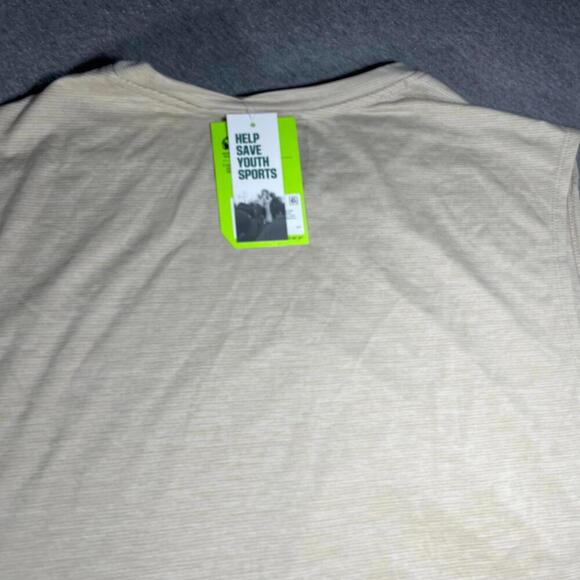 DSG Dicks Sporting Goods Men's Medium Beige Ribbed Tank Top Active Moisture Wick - Picture 6 of 6